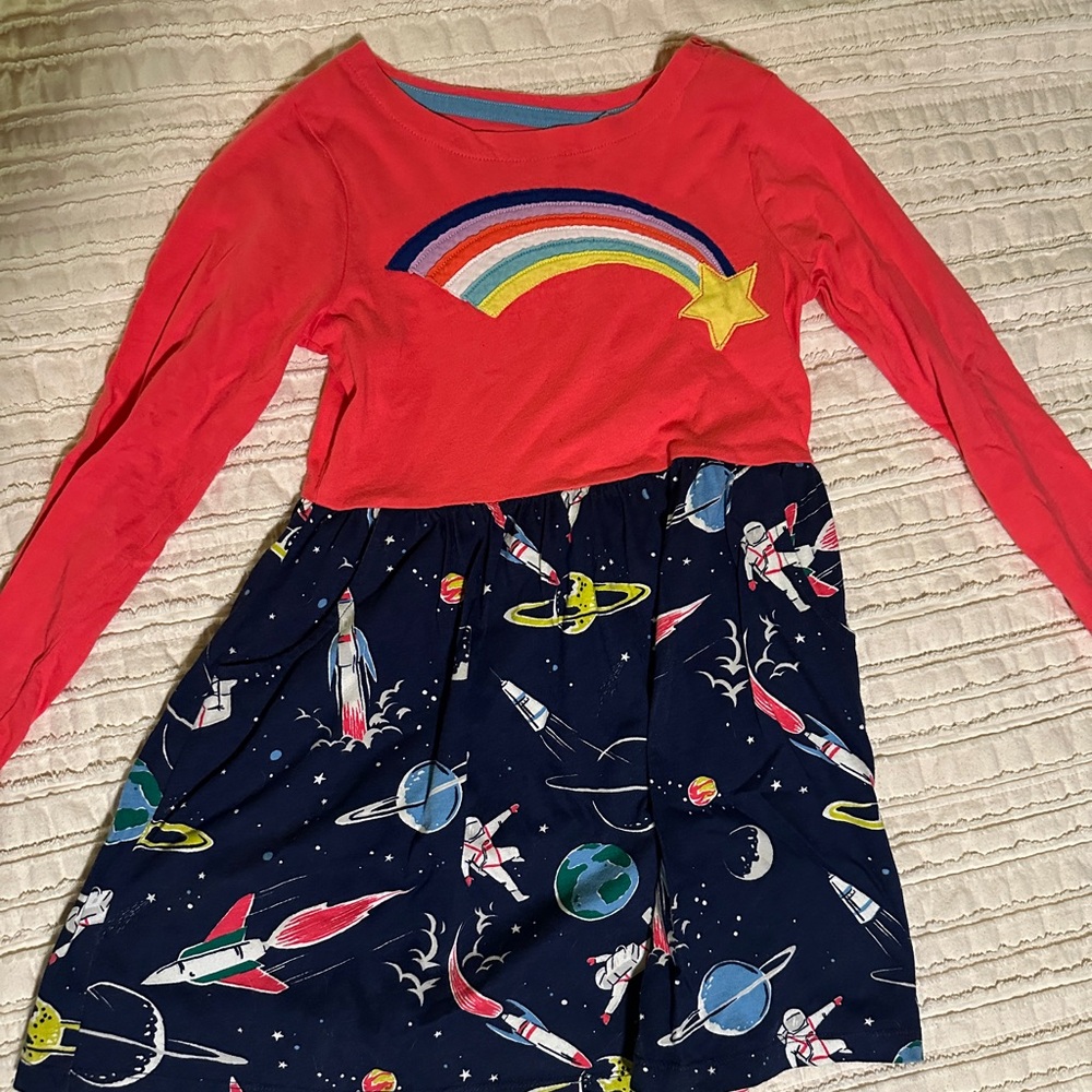 Mini Boden space dress. Size 6-7Y/ 122cm
